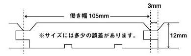 V（目透かし）断面図